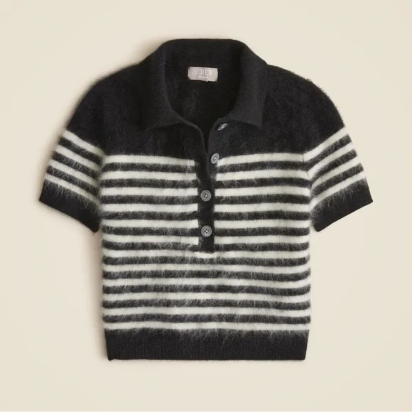 J. Crew Black and White Striped Sweater - Picture 1 of 3